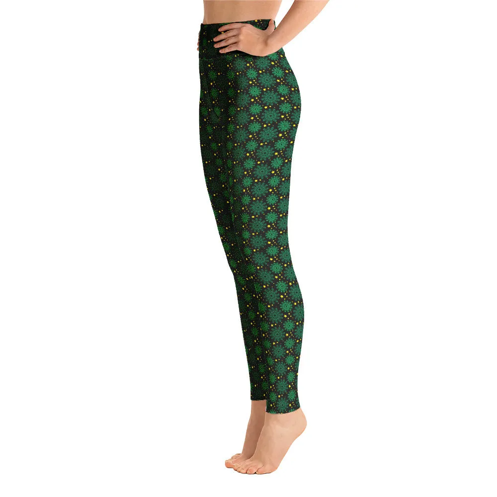 Alien Patterned  Yoga Leggings