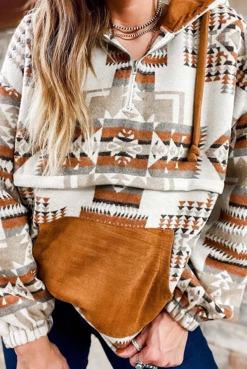 Aztec Half Zip Pullover