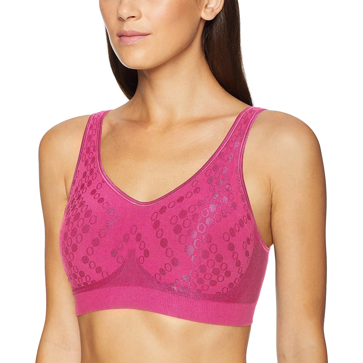 Bali Women's Comfort Revolution Shaping Wirefree Bra with Foam Cups Style 3488