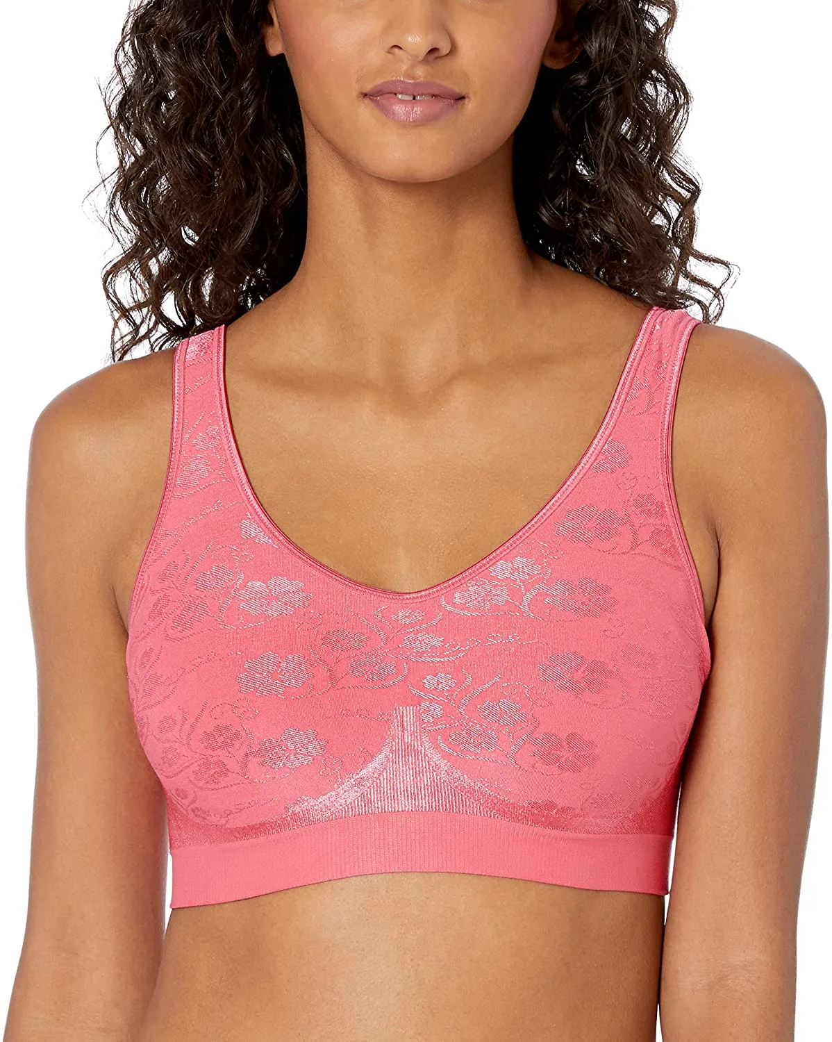 Bali Women's Comfort Revolution Shaping Wirefree Bra with Foam Cups Style 3488