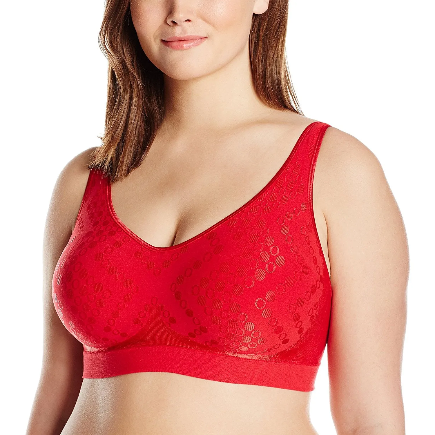 Bali Women's Comfort Revolution Shaping Wirefree Bra with Foam Cups Style 3488