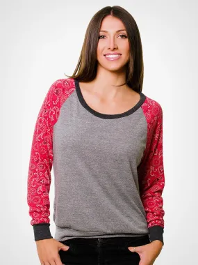 Bandana Slouchy Pullover