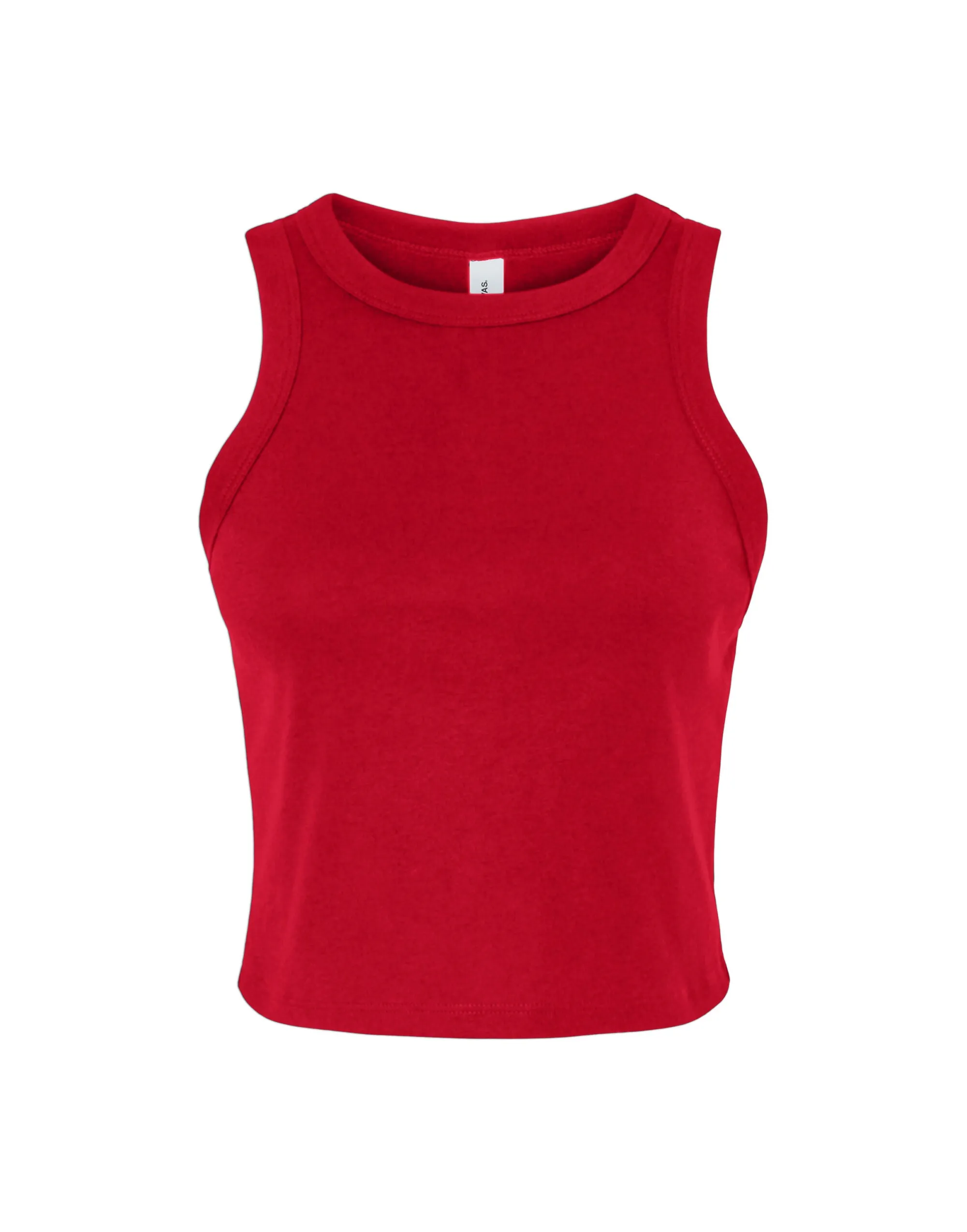 BE1019 Bella Women's Micro Rib Racer Tank