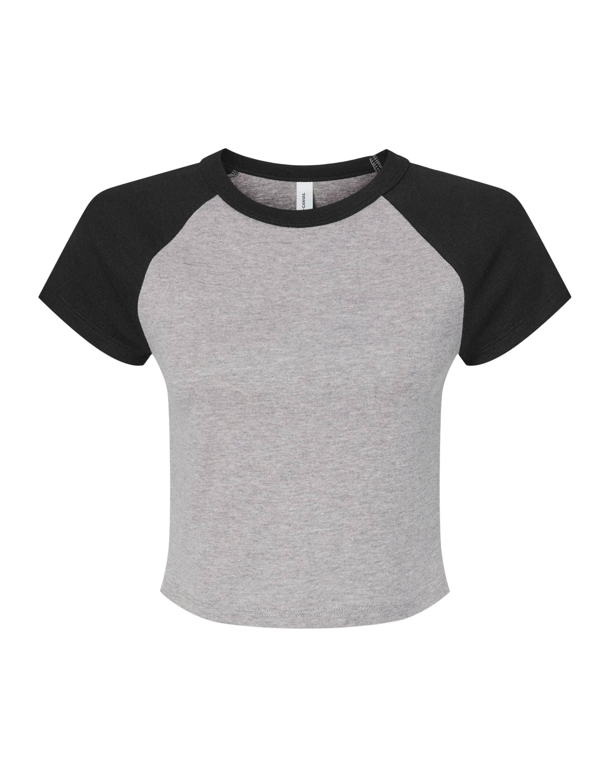 BE1201 Bella Women's Micro Rib Raglan Baby Tee
