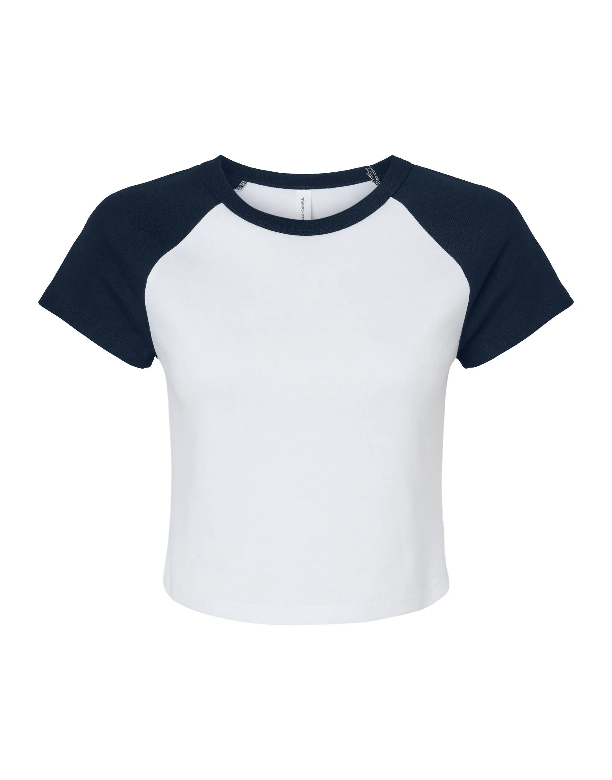 BE1201 Bella Women's Micro Rib Raglan Baby Tee