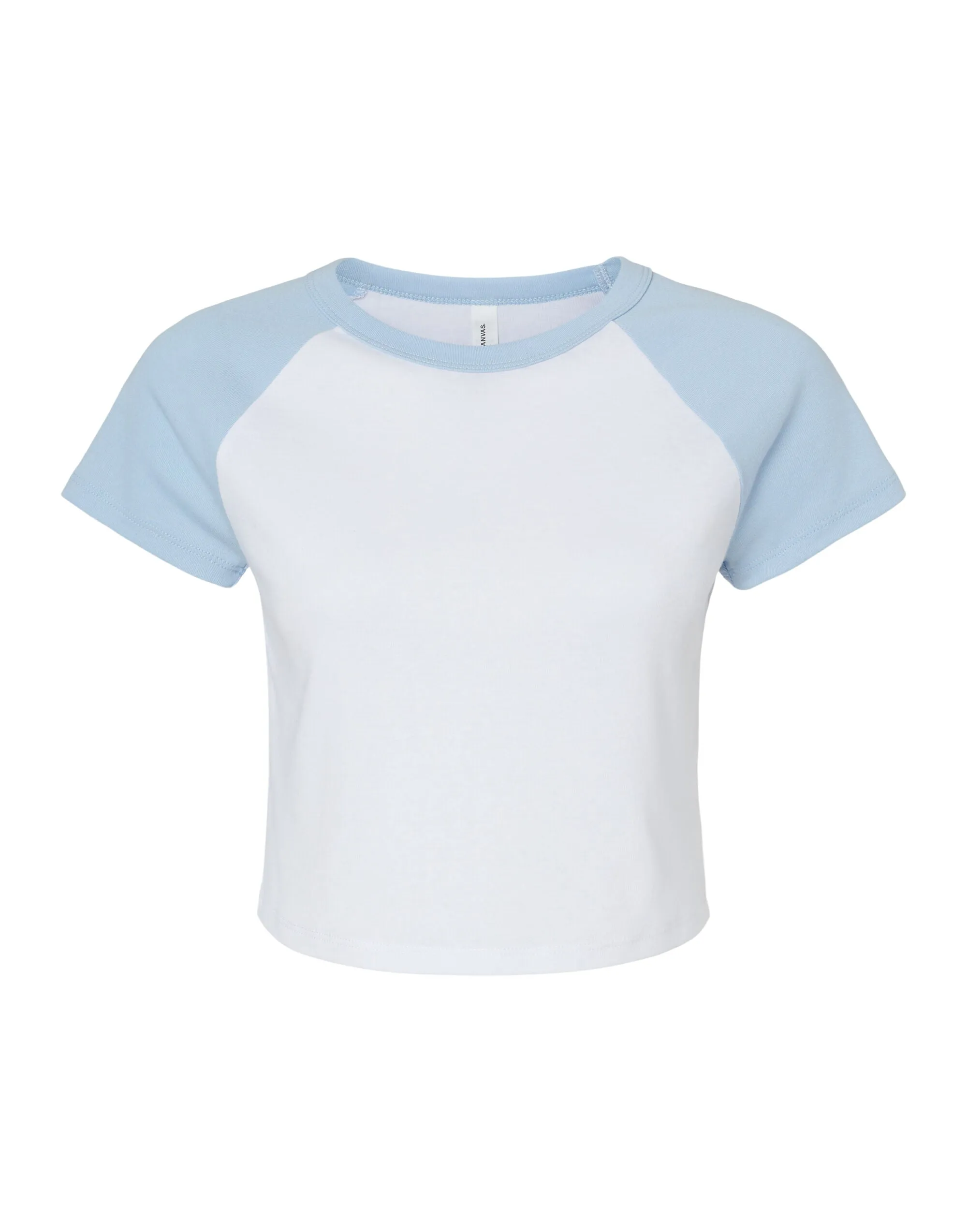 BE1201 Bella Women's Micro Rib Raglan Baby Tee