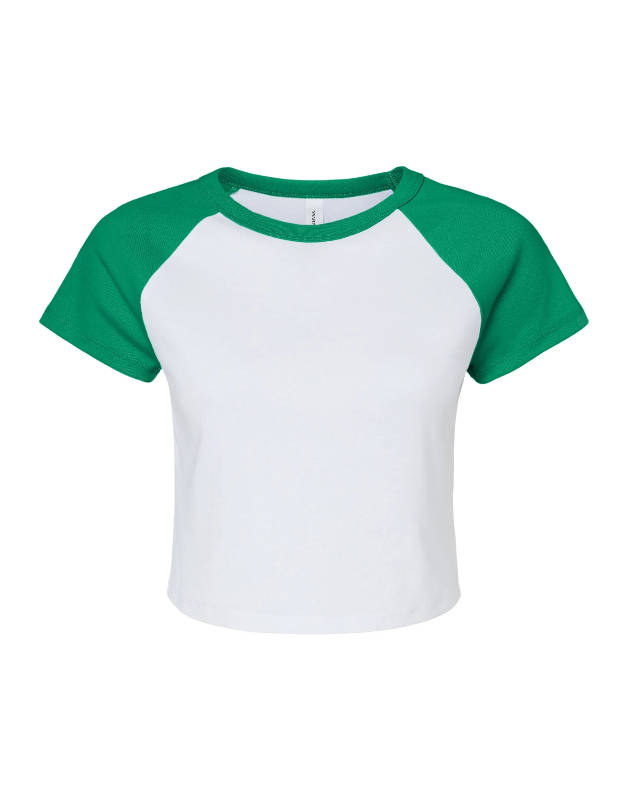 BE1201 Bella Women's Micro Rib Raglan Baby Tee