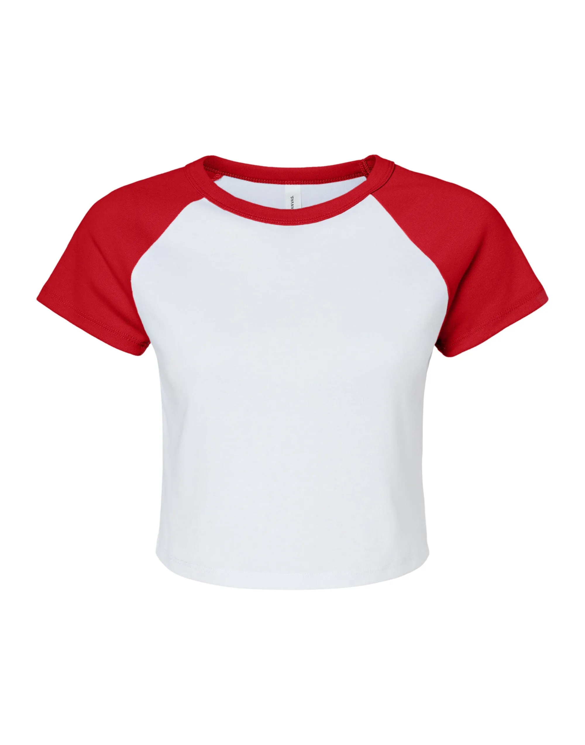 BE1201 Bella Women's Micro Rib Raglan Baby Tee