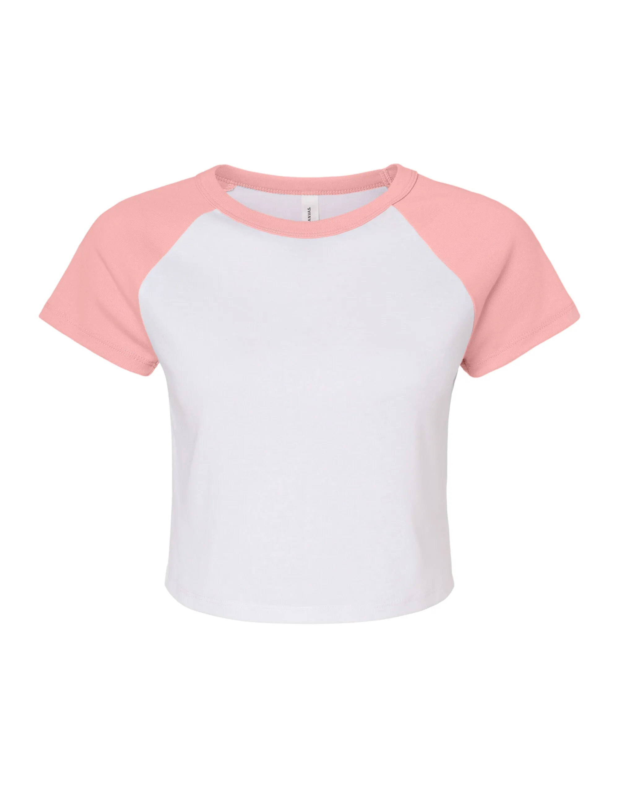 BE1201 Bella Women's Micro Rib Raglan Baby Tee