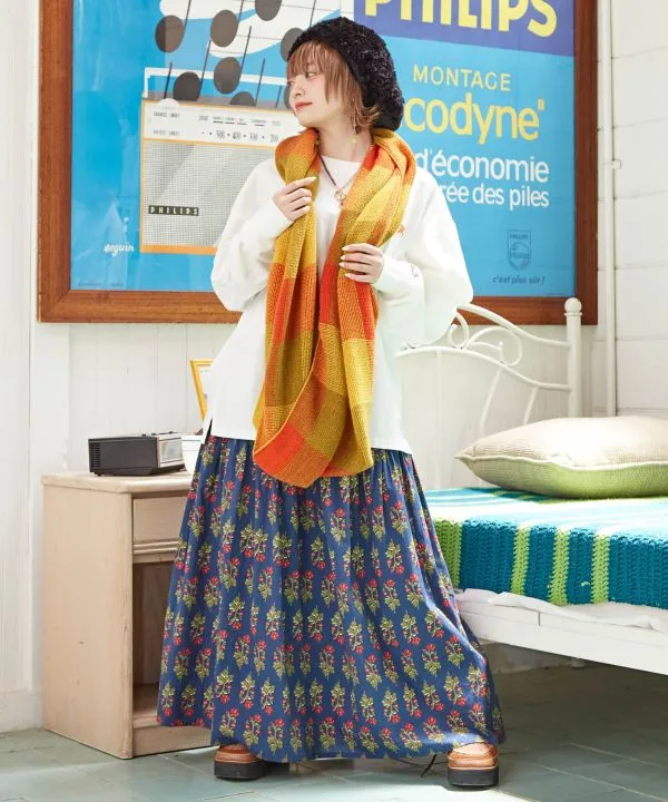 Block Print Style Skirt