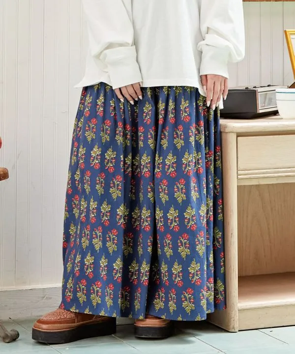 Block Print Style Skirt