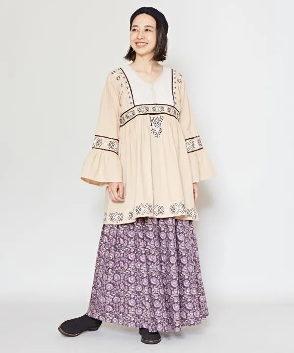 Block Print Style Skirt