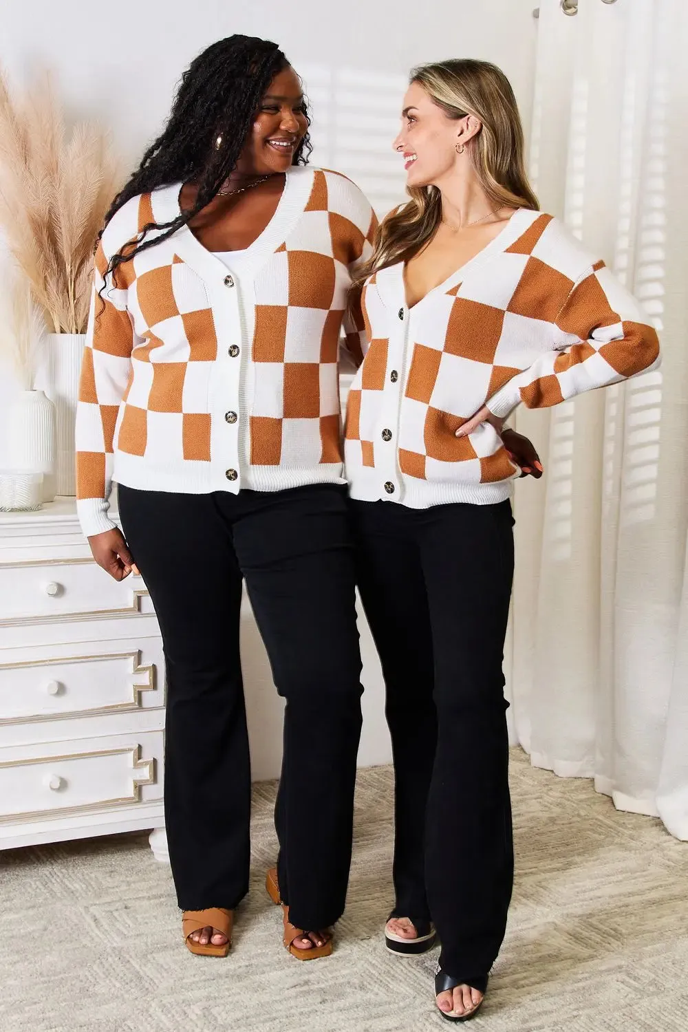 Checker Pattern Sweater