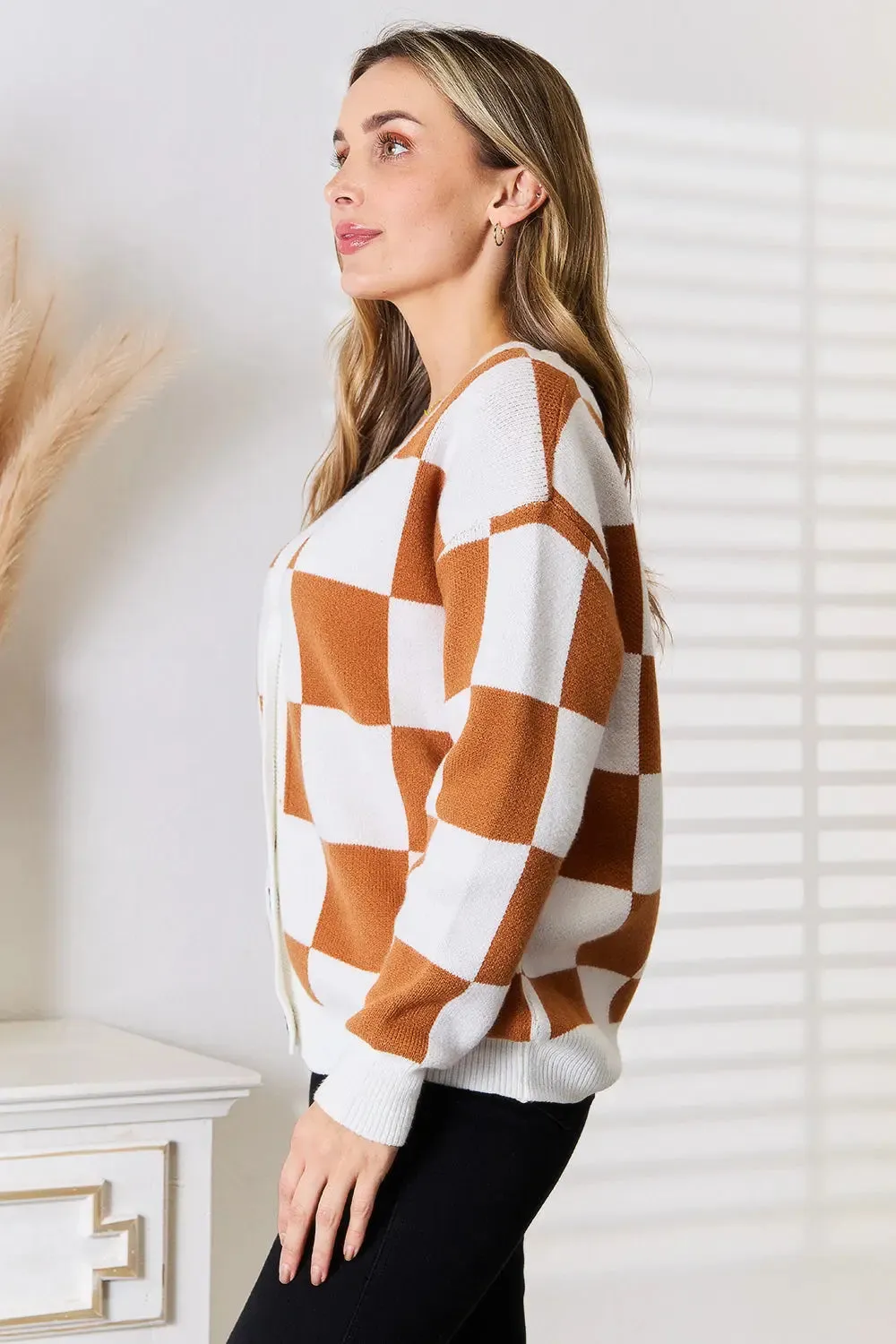 Checker Pattern Sweater