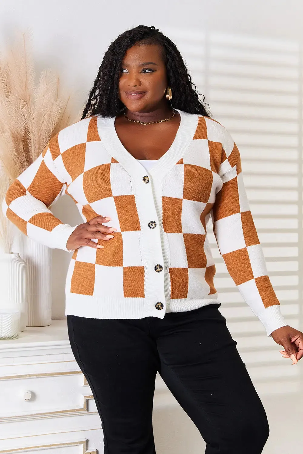 Checker Pattern Sweater