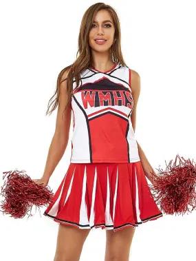 Cheerleader Costumes Dance Costumes Skirts Printing Splicing Women's Performance Training Sleeveless High Polyester