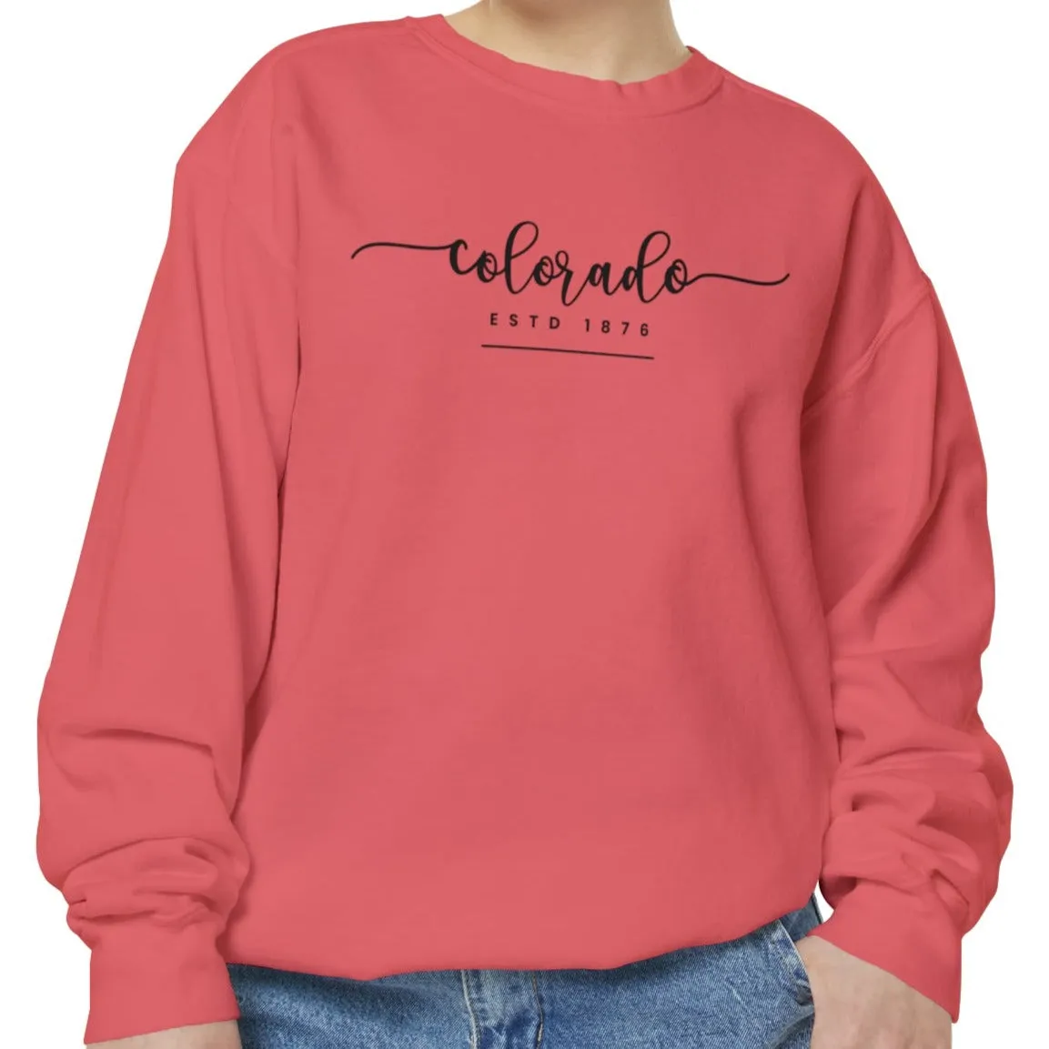 Comfort Colors Women's Sweatshirt - Colorado Pride Pullover