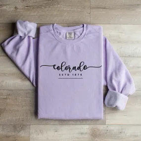 Comfort Colors Women's Sweatshirt - Colorado Pride Pullover