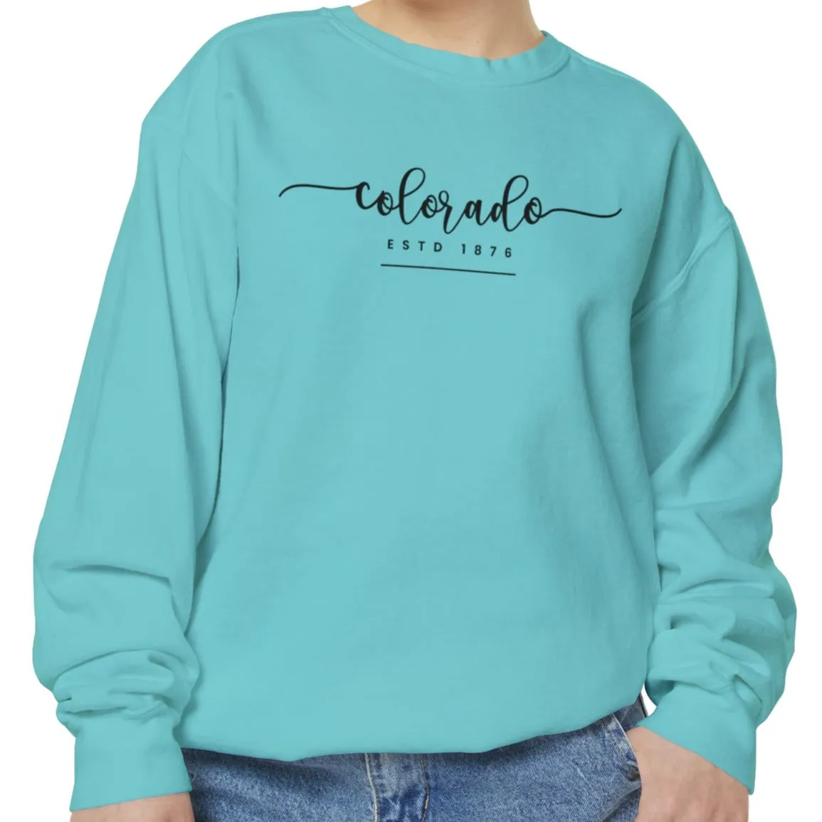 Comfort Colors Women's Sweatshirt - Colorado Pride Pullover