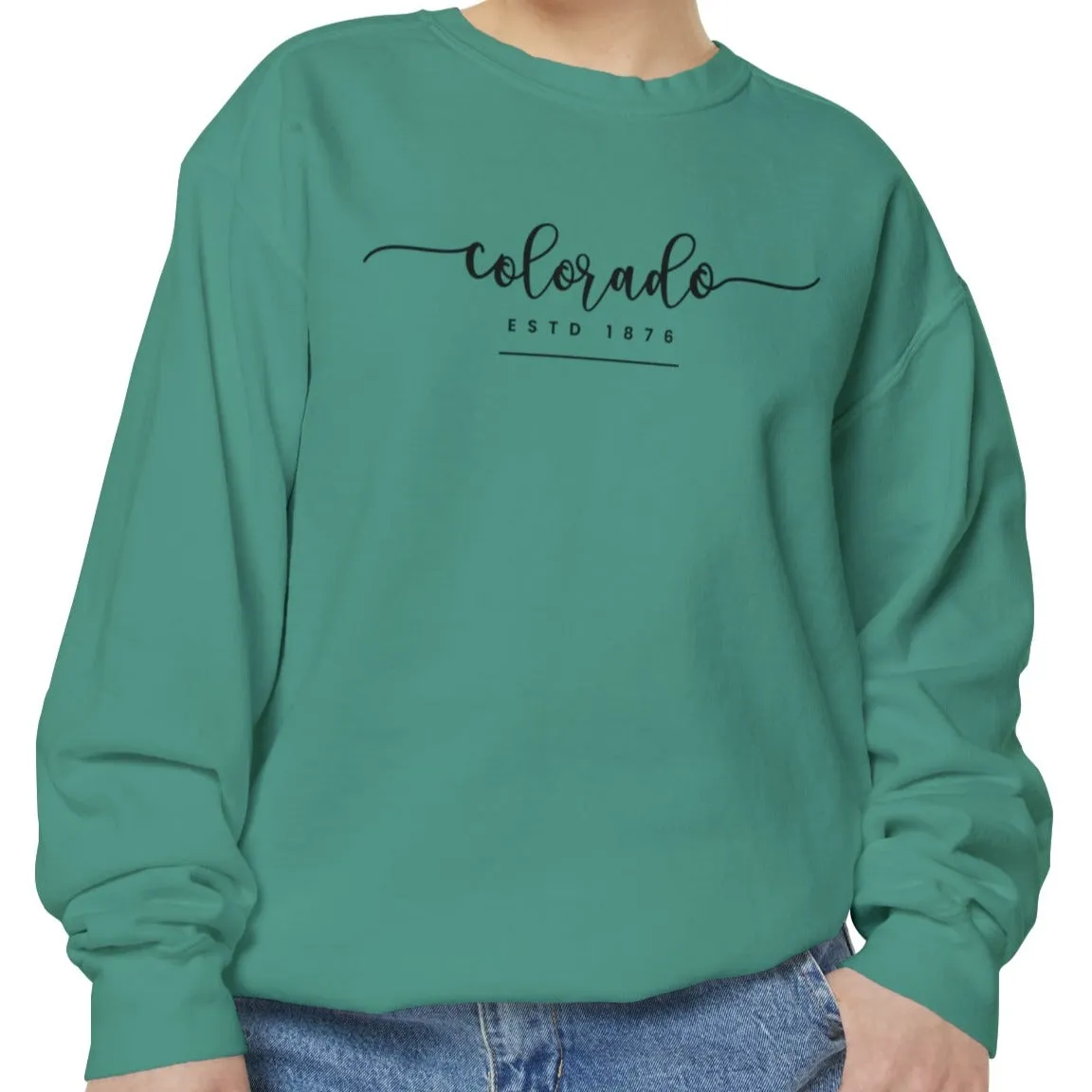 Comfort Colors Women's Sweatshirt - Colorado Pride Pullover