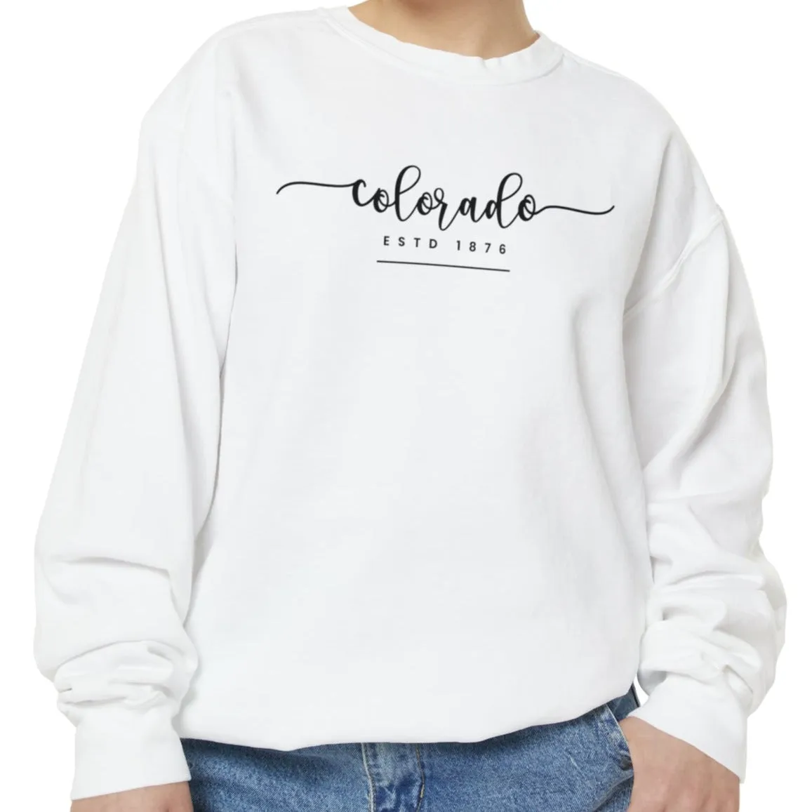 Comfort Colors Women's Sweatshirt - Colorado Pride Pullover