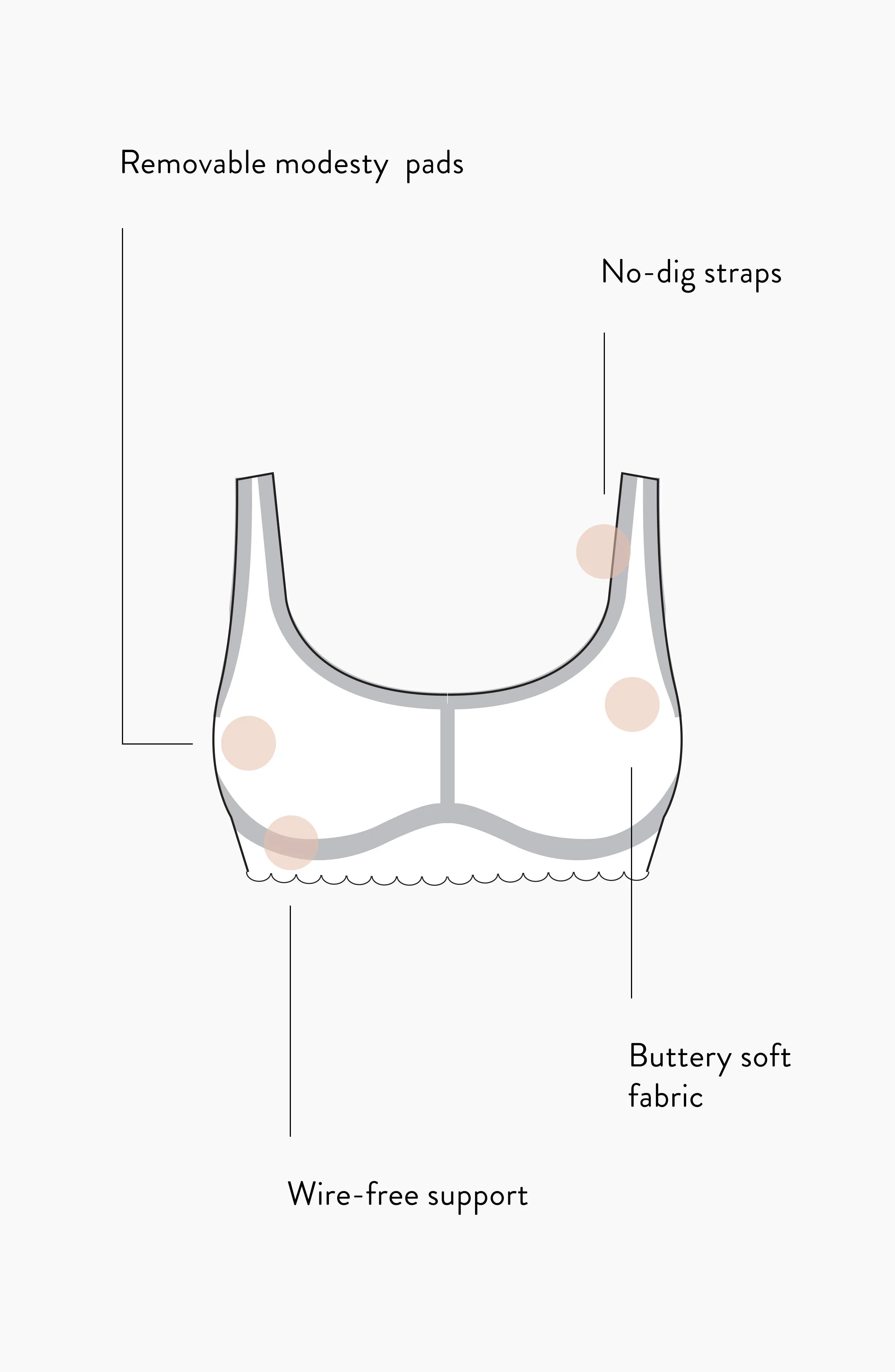 Comfy Seamless Scoop Neck Bra - FINAL SALE