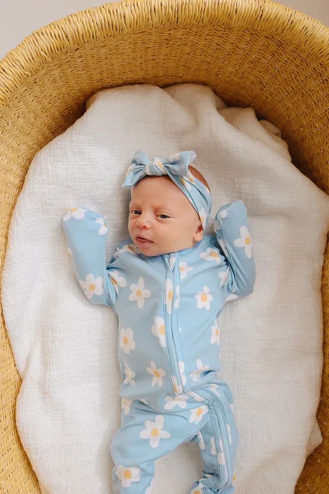 Copper Pearl Zip-Up Footie Pajama | Della