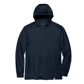 Force Sun Defender Lightweight Long-Sleeve Hooded T-Shirt - I26-Navy | Carhartt 106923
