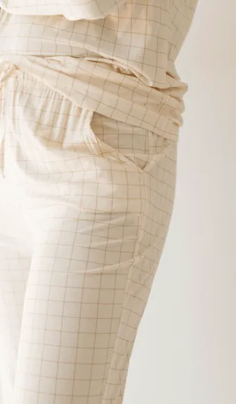 Golden Grid | Women's Bamboo Pajamas