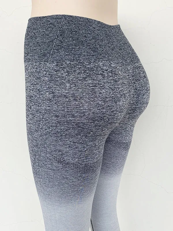High waist gradient yoga pants