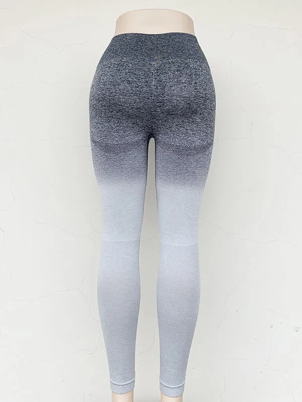 High waist gradient yoga pants