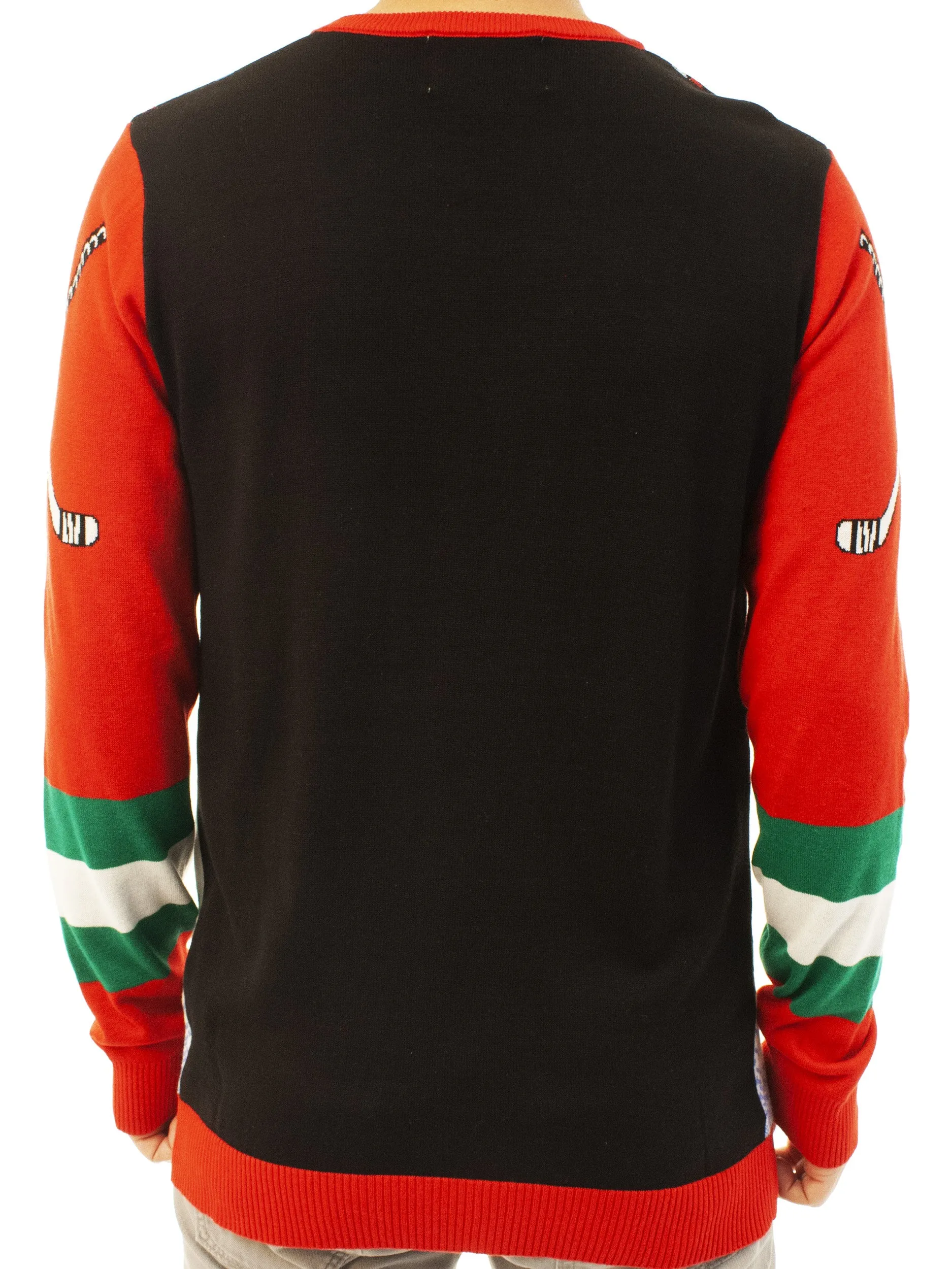 Hockey Santa | Ugly Christmas Sweater For Men & Women | Unisex Sizing