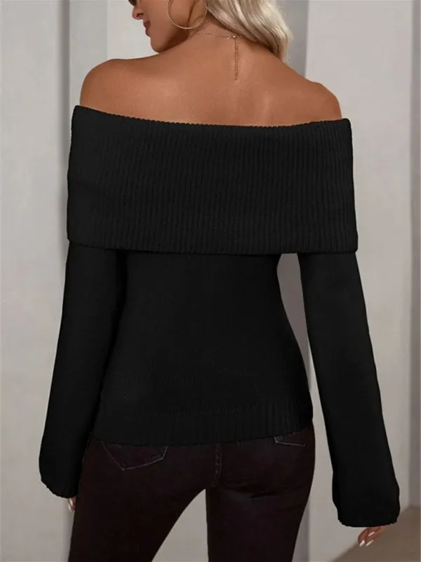 Knitted Long-sleeved Sweater Stylish Women's Sweaters for Every Occasion