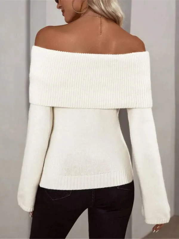 Knitted Long-sleeved Sweater Stylish Women's Sweaters for Every Occasion