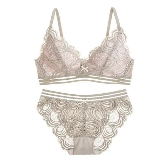 Lace Bow Deep Ring Bra panty