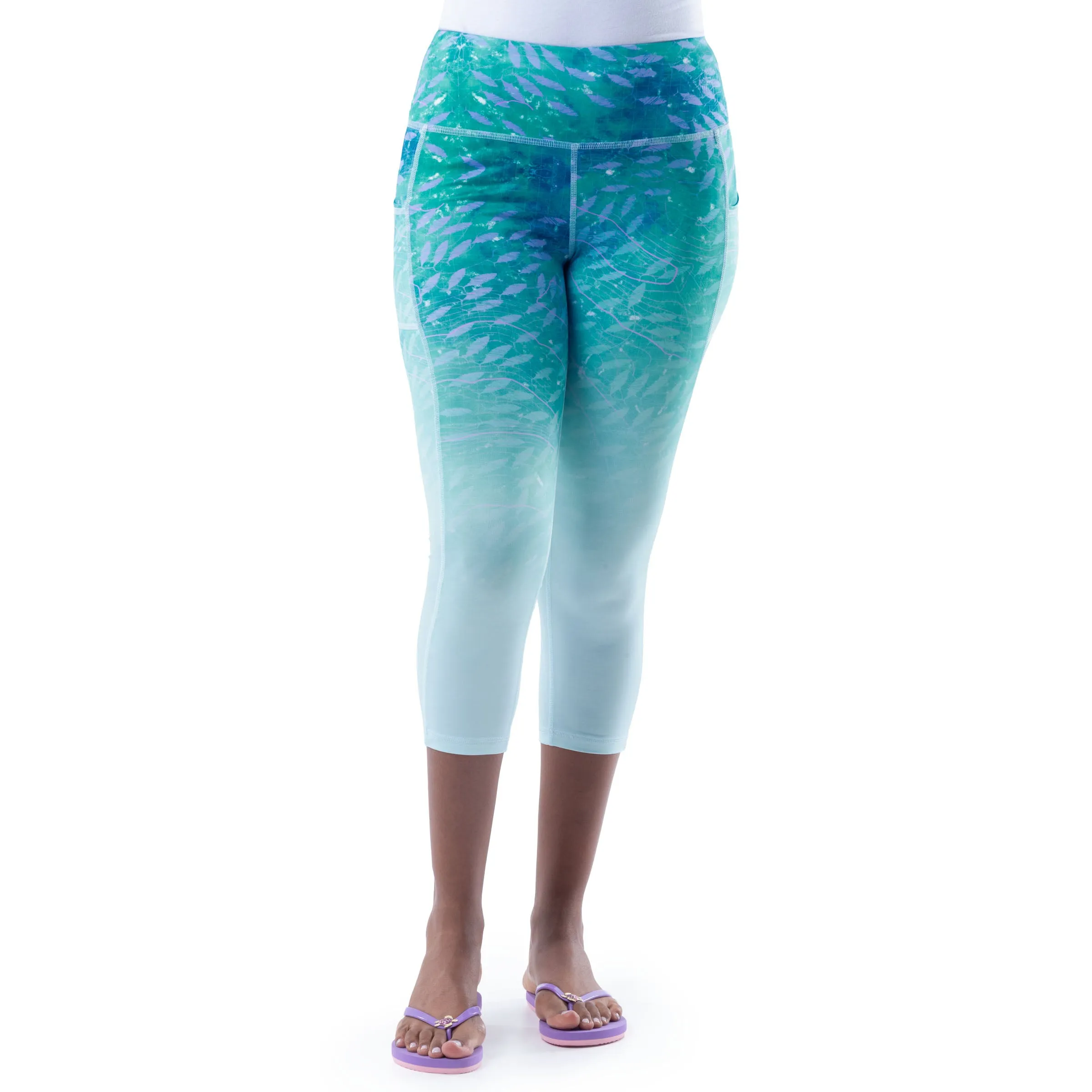 Ladies Blue Radar Yoga Pants