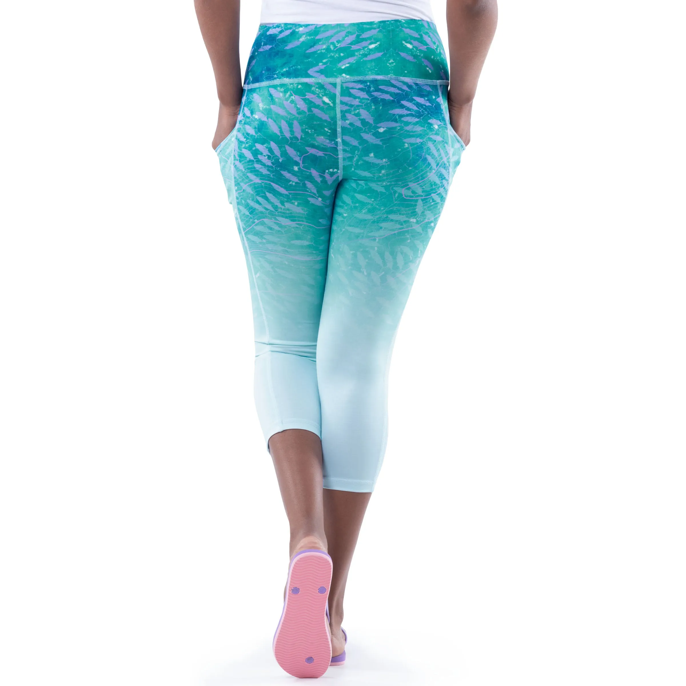 Ladies Blue Radar Yoga Pants