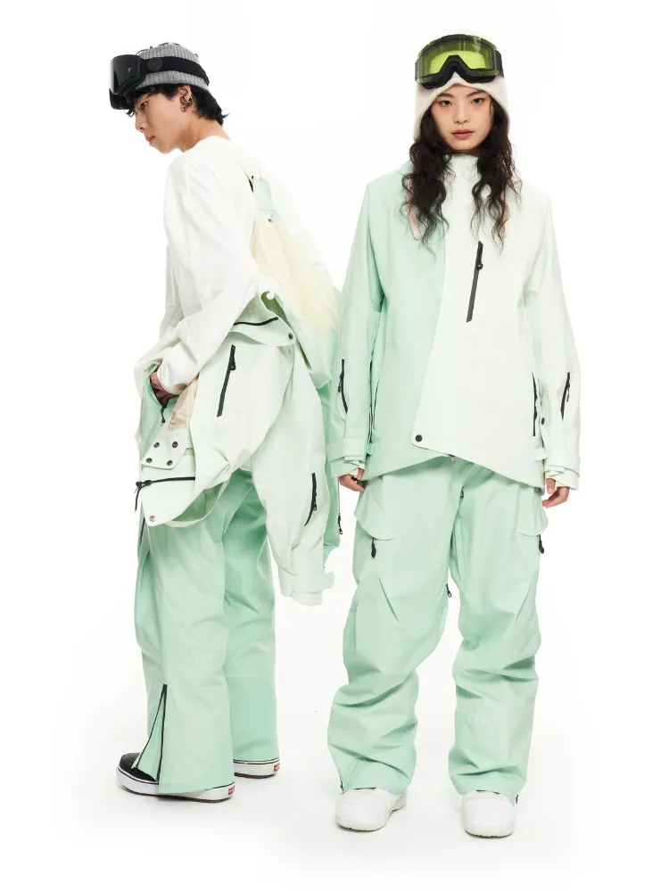 LITAN Gradient Color Mountain Snow Jacket - Women's