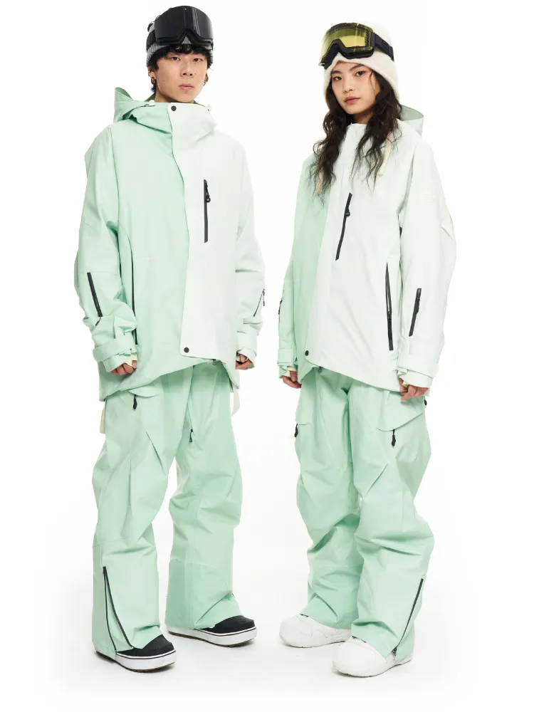 LITAN Gradient Color Mountain Snow Jacket - Women's