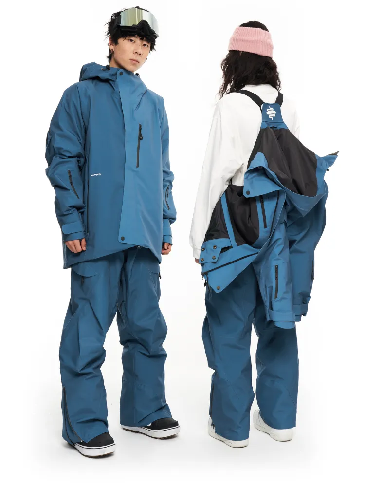 LITAN Gradient Color Mountain Snow Jacket - Women's