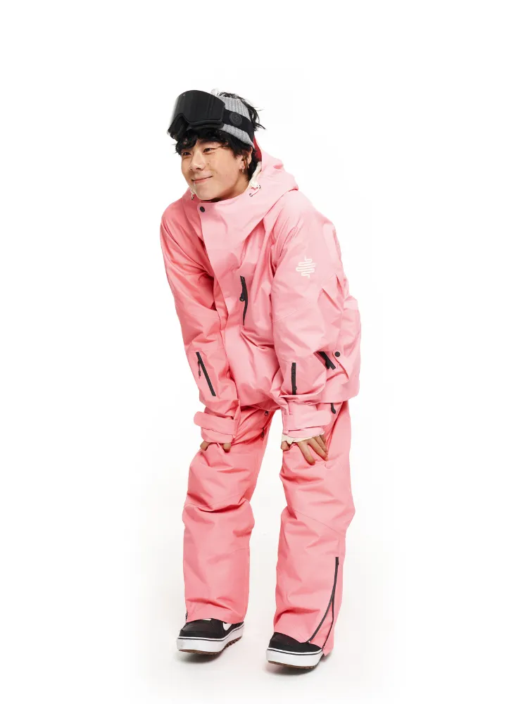 LITAN Gradient Color Mountain Snow Jacket - Women's