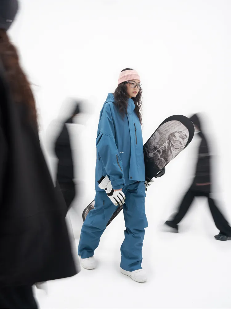 LITAN Gradient Color Mountain Snow Jacket - Women's