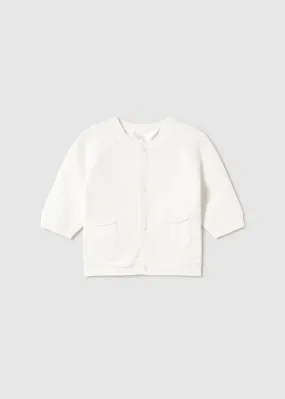 Newborn Cardigan - White