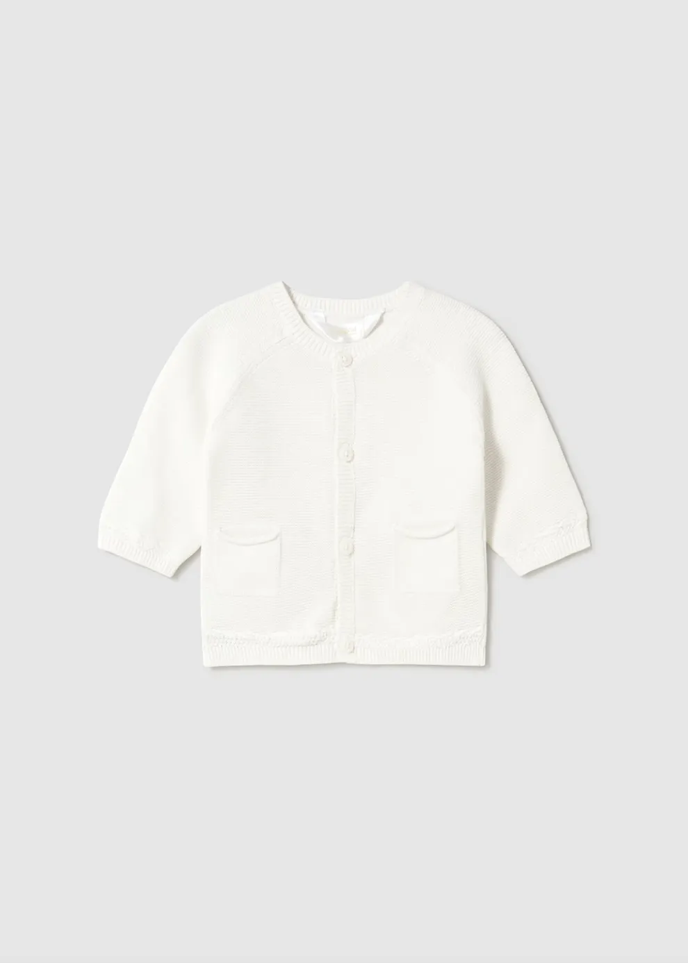 Newborn Cardigan - White