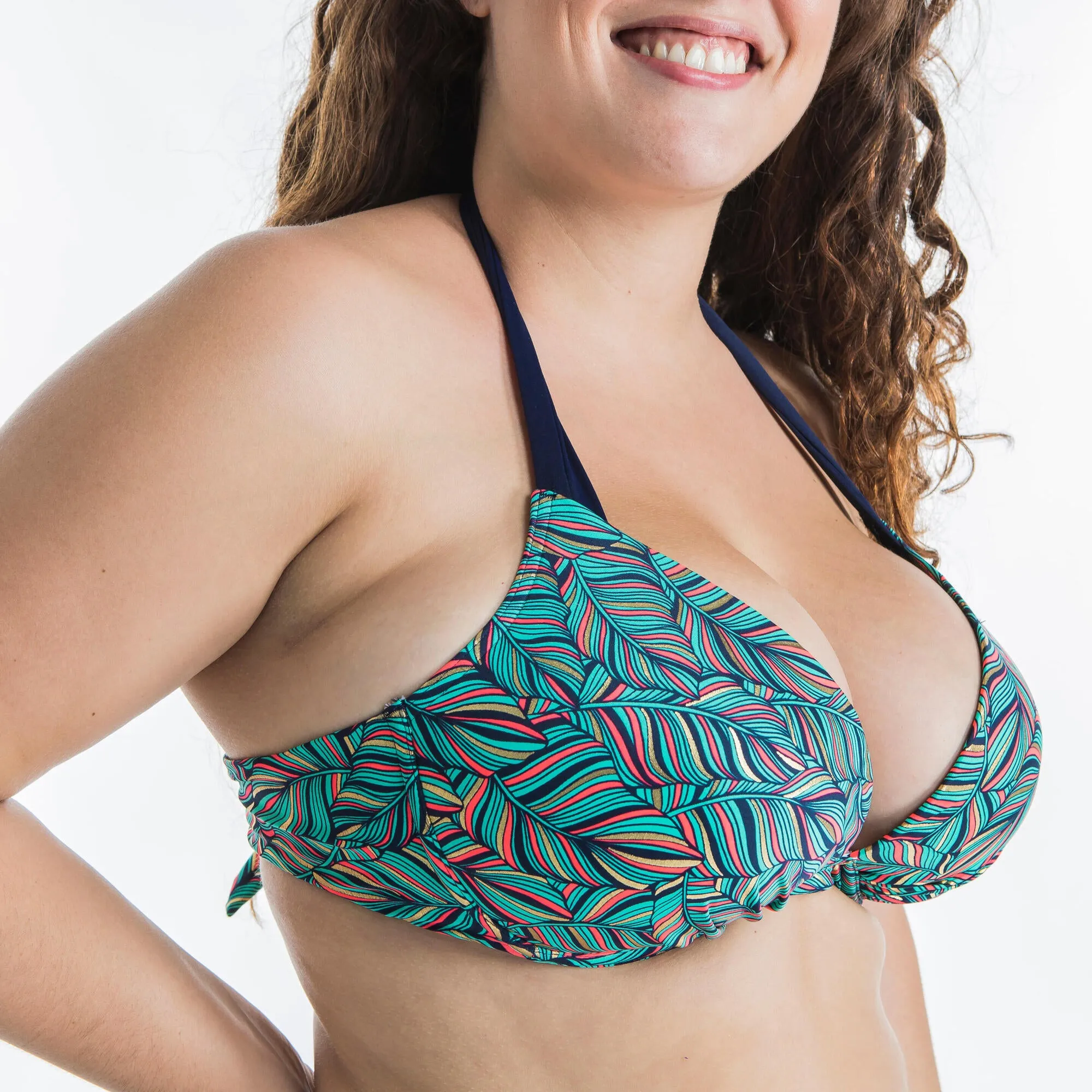 Olaian Women's push-up swimsuit top ELENA FOLY
