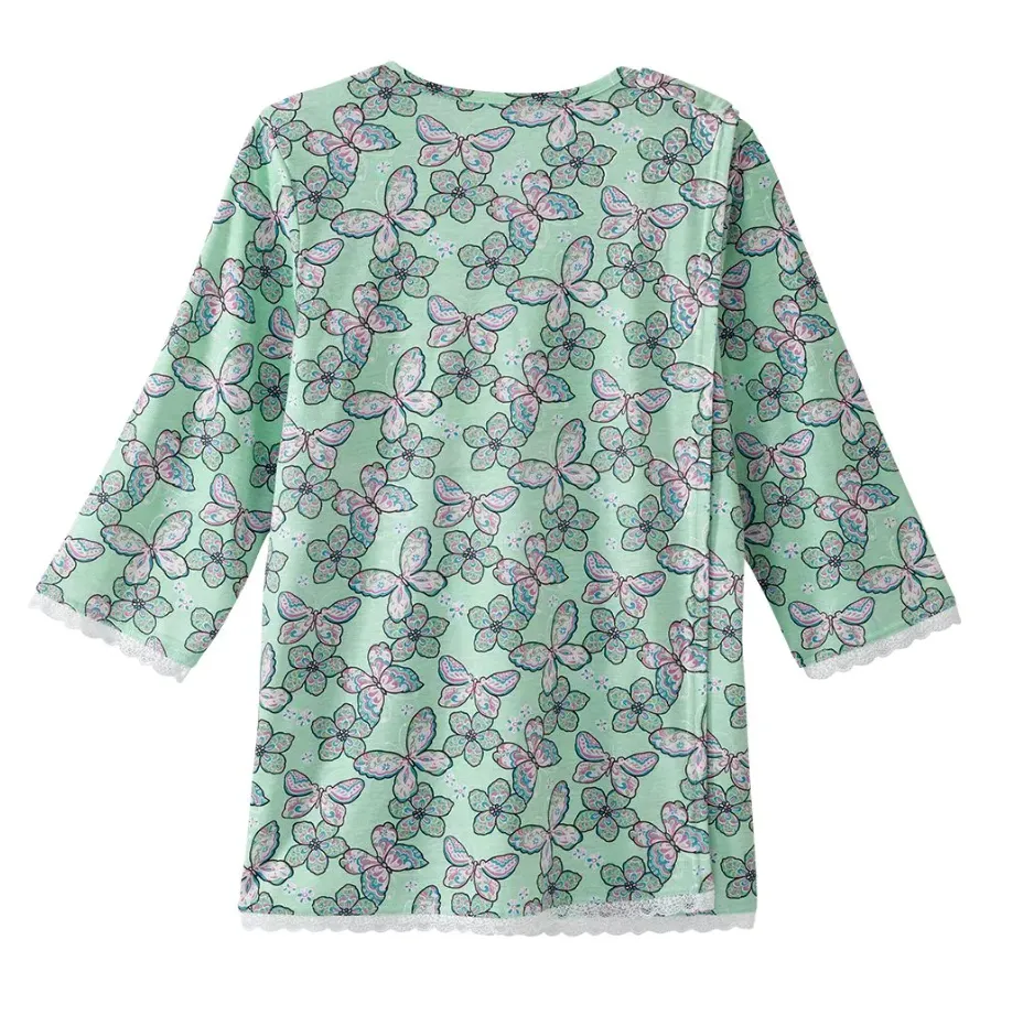Open Back Top & Pull-On Pant Pajama Set