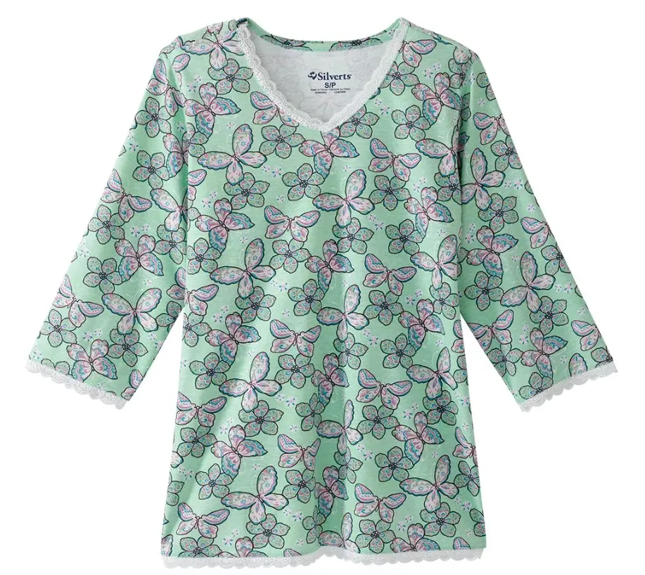 Open Back Top & Pull-On Pant Pajama Set