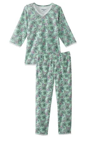 Open Back Top & Pull-On Pant Pajama Set