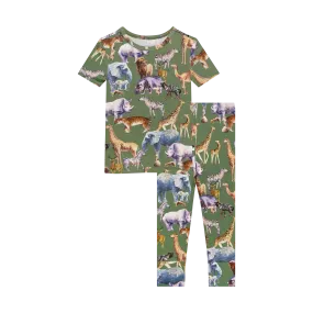 Posh Peanut Basic Short Sleeve Pajamas - Posh Safari