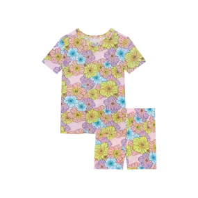 Posh Peanut Basic Short Sleeve Short Pajamas - Kourtney